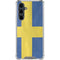 Sweden Flag Distressed Galaxy S23 FE Clear Case